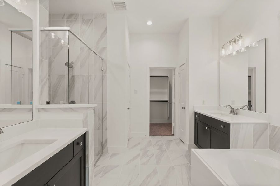 Representative furnished interior of a home built from the St Andrews by Chesmar Homes in Riceland Alley Loads, Mont Belvieu (Image 12).