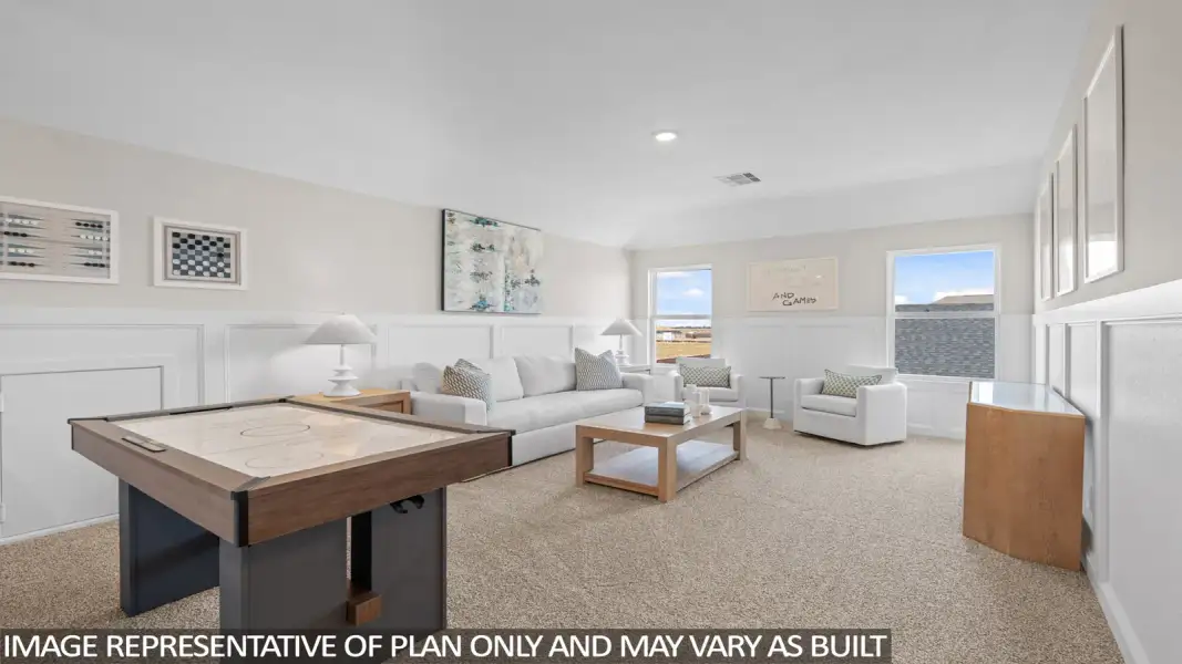 Furnished interior view inside a new home in Sunterra Lakes, Brookshire (Image 28).