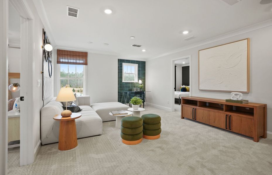 Furnished interior view inside a new home in Elmbrook, Indian Trail (Image 47).
