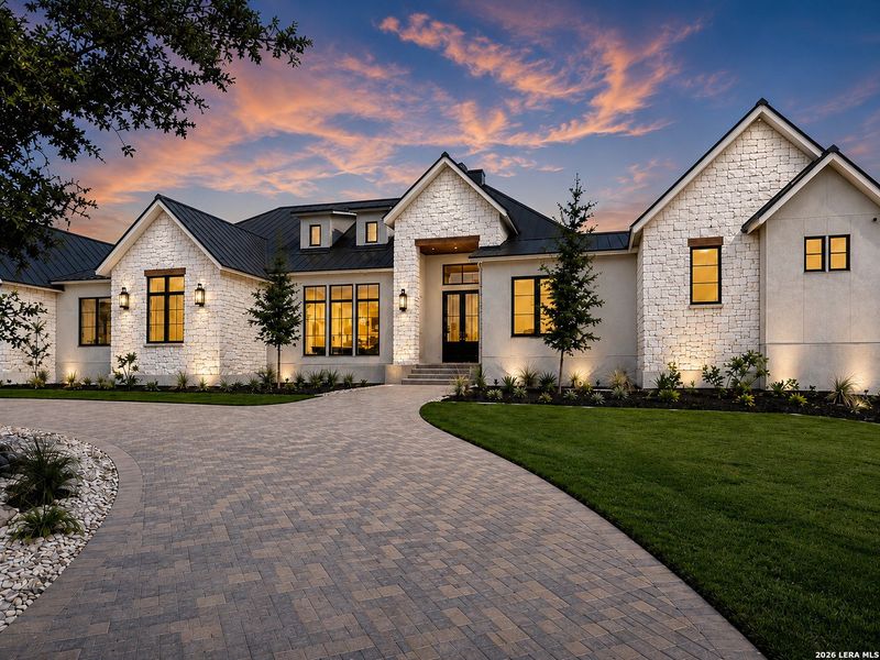 Front exterior of a new home in , Boerne, TX, highlighting curb appeal (Image 29). Front exterior of a new home in , Boerne, TX, highlighting curb appeal (Image 29).