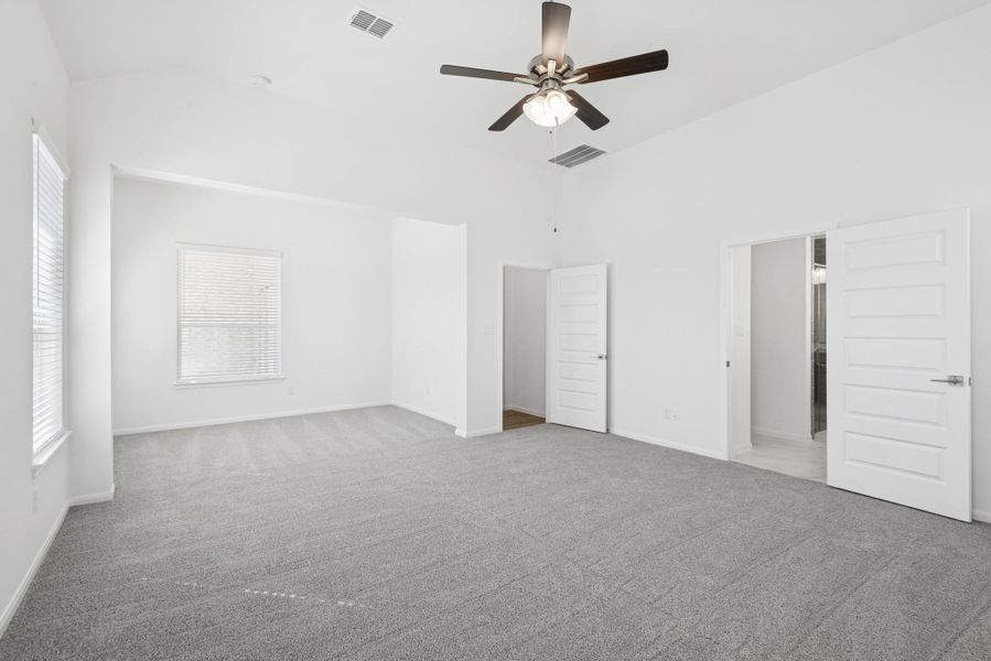 Secluded primary suite (*Photo not of actual home and used for illustration purposes only.)