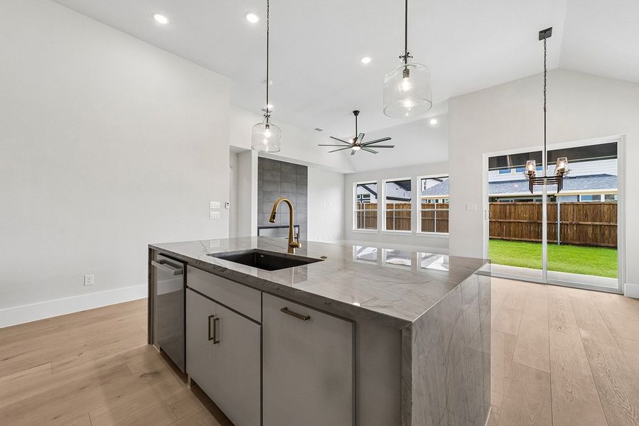 Representative furnished interior of a home built from the Kindrick by Landon Homes in Fields - East Village, Frisco (Image 13). Representative furnished interior of a home built from the Kindrick by Landon Homes in Fields - East Village, Frisco (Image 13).