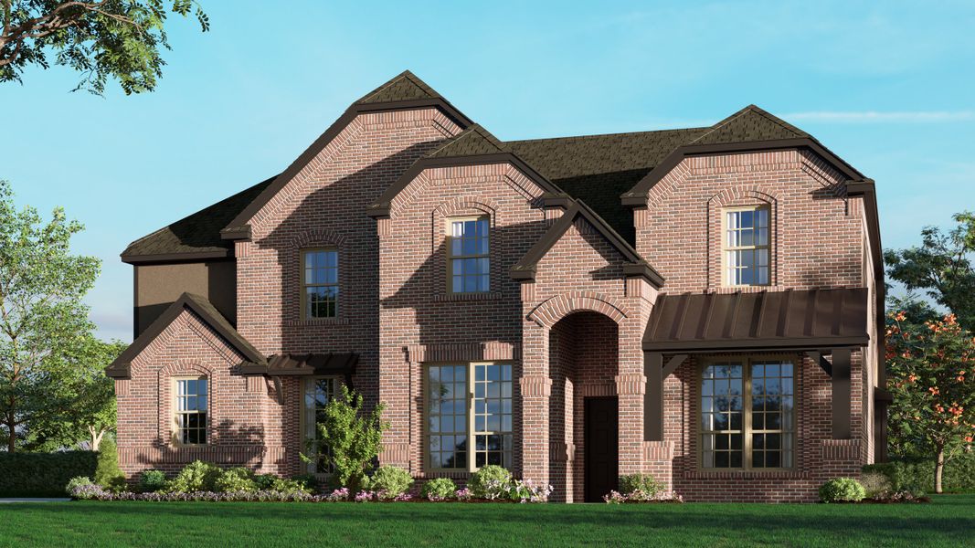 Representative exterior photo of a completed home built from the Concept 3135 by Landsea Homes in Belle Meadows, Cleburne, TX (Image 9).