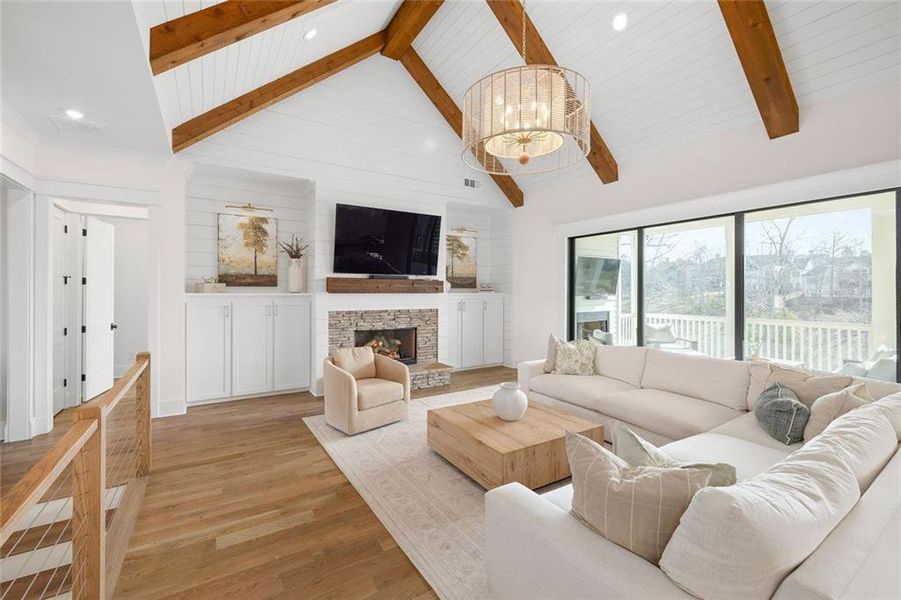 Furnished interior view inside a new home in , Dawsonville (Image 9).