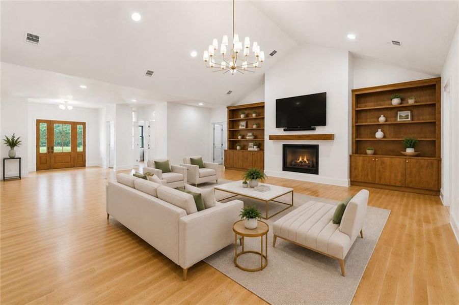 Furnished interior view inside a new home in , Snellville (Image 44). Furnished interior view inside a new home in , Snellville (Image 44).