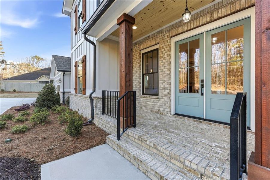 Exterior details and patio area of a home in , Buford (Image 35).