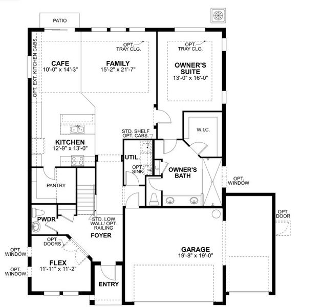 2D floor plan layout for the Santa Monica by M/I Homes in Connerton, Land O' Lakes, FL (Image 4). 2D floor plan layout for the Santa Monica by M/I Homes in Connerton, Land O' Lakes, FL (Image 4).