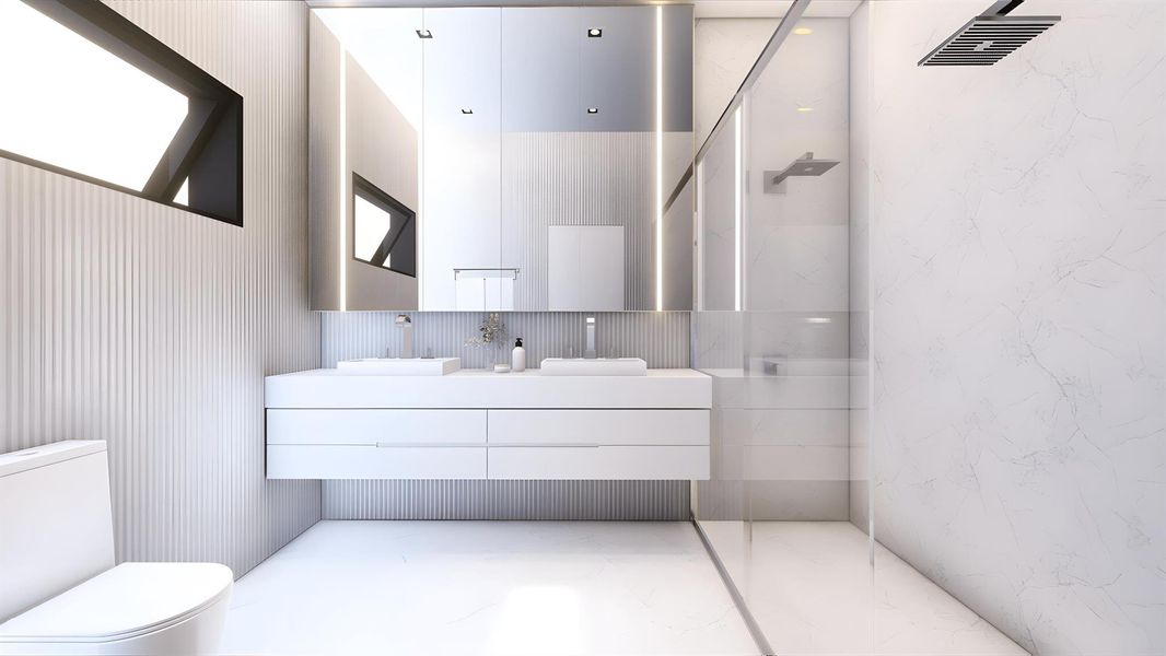 Furnished interior view inside a new home in , Delray Beach (Image 18).