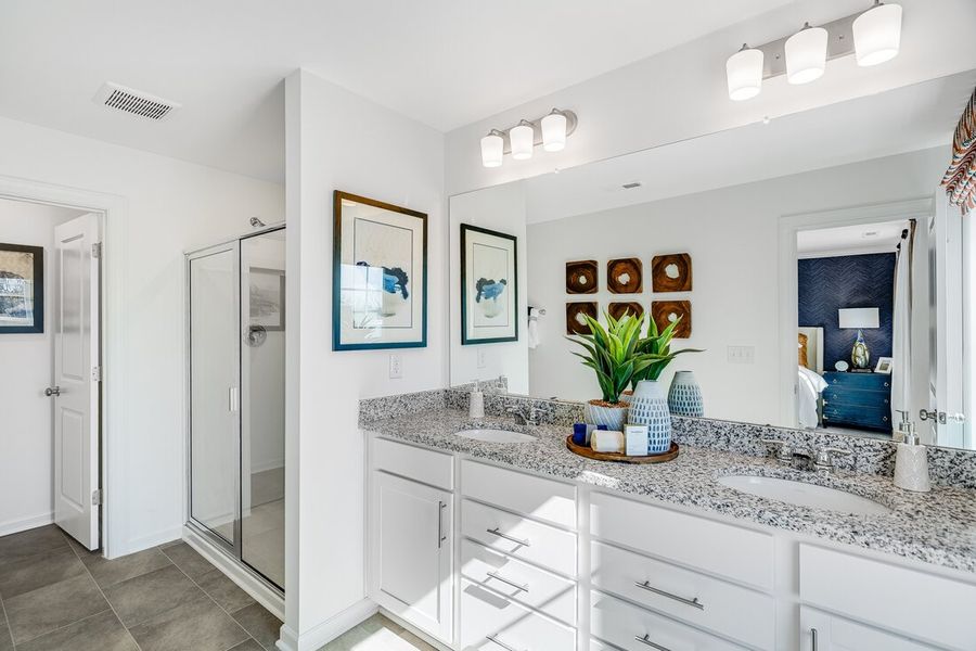 Representative furnished interior of a home built from the Cobblestone by Taylor Morrison in Silverstone Townes, Knightdale (Image 9).