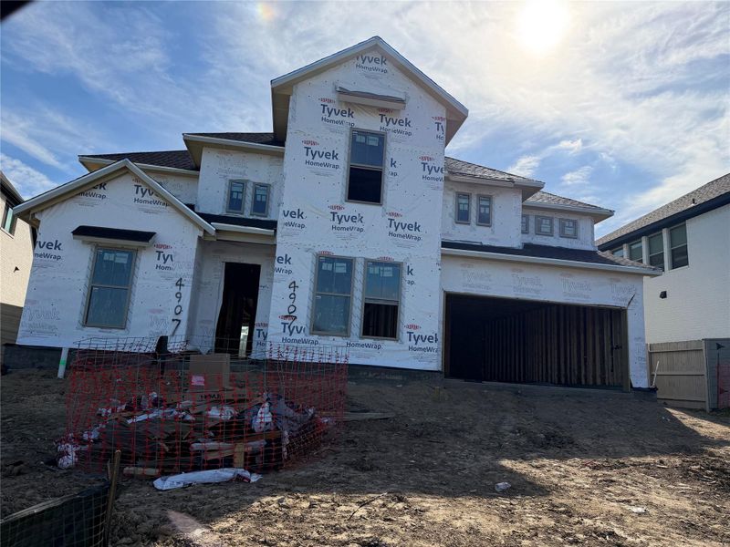 In-progress construction of a new home in Pomona, Manvel, TX (Image 5).