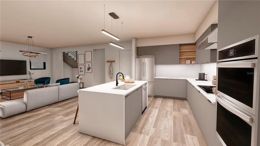 Furnished interior view inside a new home in , St. Cloud (Image 3).