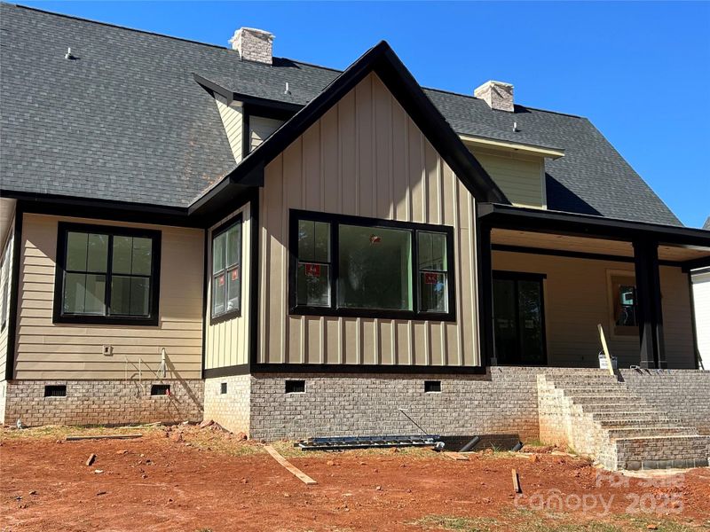 Exterior details and patio area of a home in , Mooresville (Image 6).