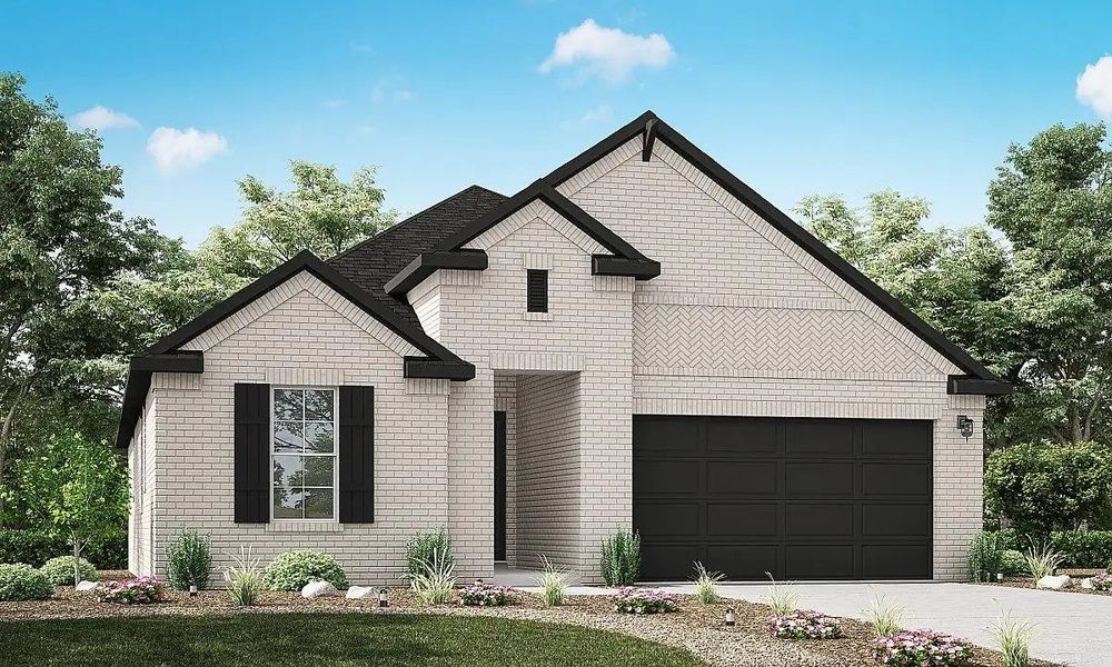 Front exterior of a new home in Chambers Creek, Willis, TX, highlighting curb appeal (Image 22). Front exterior of a new home in Chambers Creek, Willis, TX, highlighting curb appeal (Image 22).