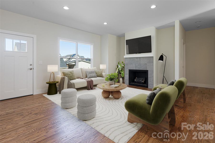 Furnished interior view inside a new home in , Asheville (Image 10).