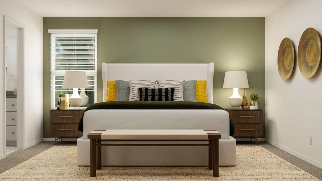 Furnished interior view inside a new home in Plum Creek North: Stonehill Collection, Kyle (Image 12).