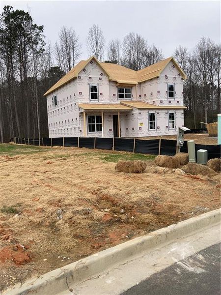 In-progress construction of a new home in Oak Valley Estates, Marietta, GA (Image 31).