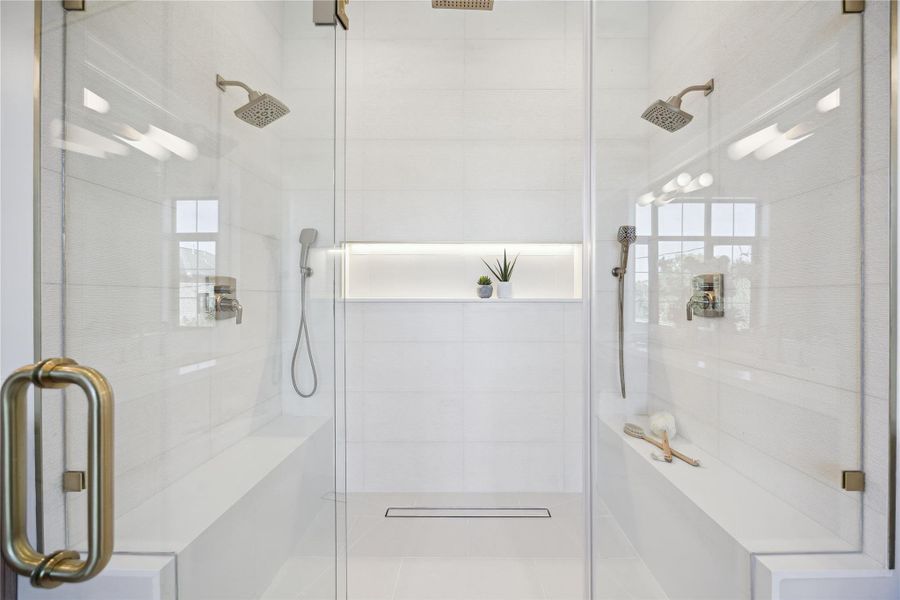 Furnished interior view inside a new home in , West University Place (Image 23).