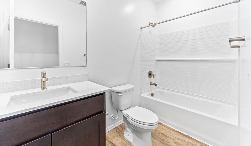 Representative furnished interior of a home built from the Dalea by D.R. Horton in Hanson Ridge, Vail (Image 11).