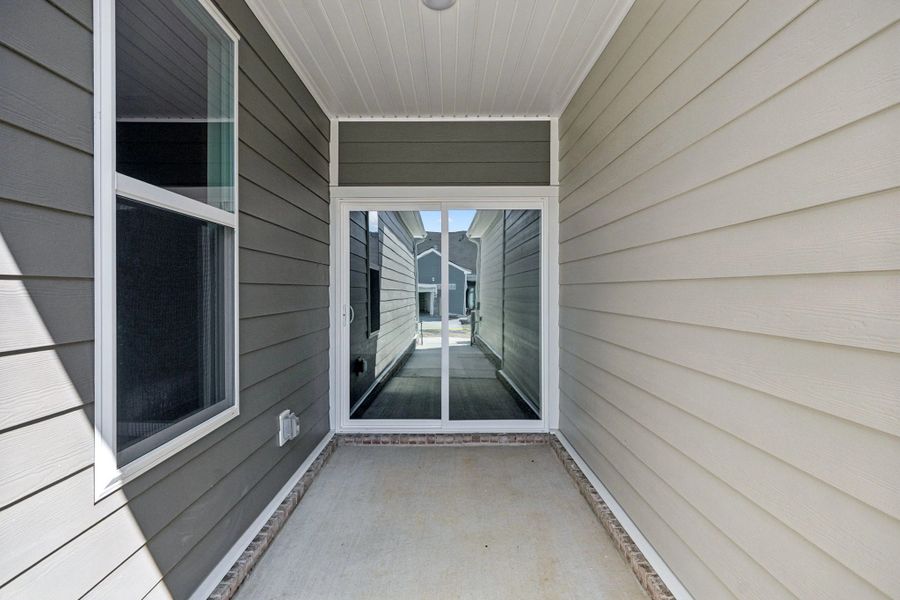 Exterior details and patio area of a home in Stewart's Glen | 55+ Community, Smyrna (Image 17).