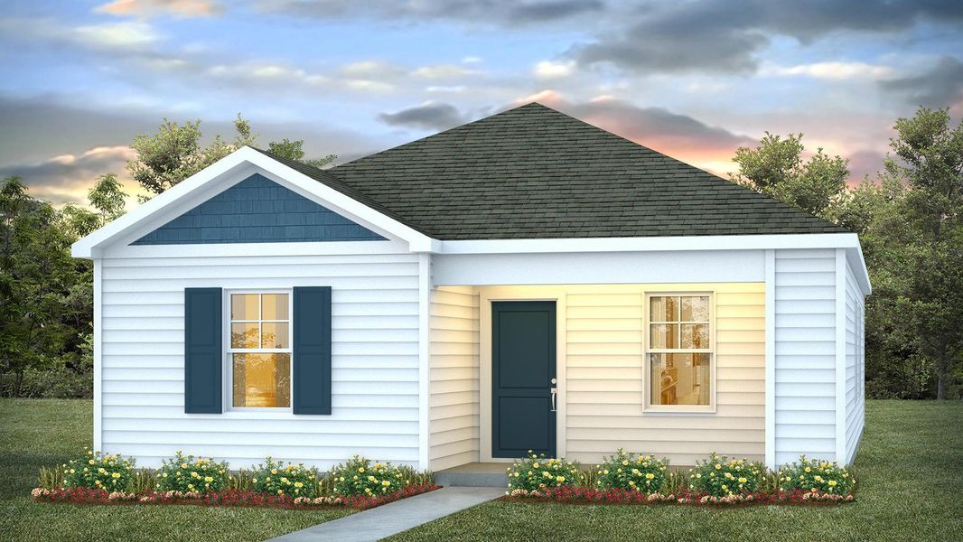 Representative exterior photo of a completed home built from the Lewis by D.R. Horton in The Park at Wilkinson, Orangeburg, SC (Image 2).