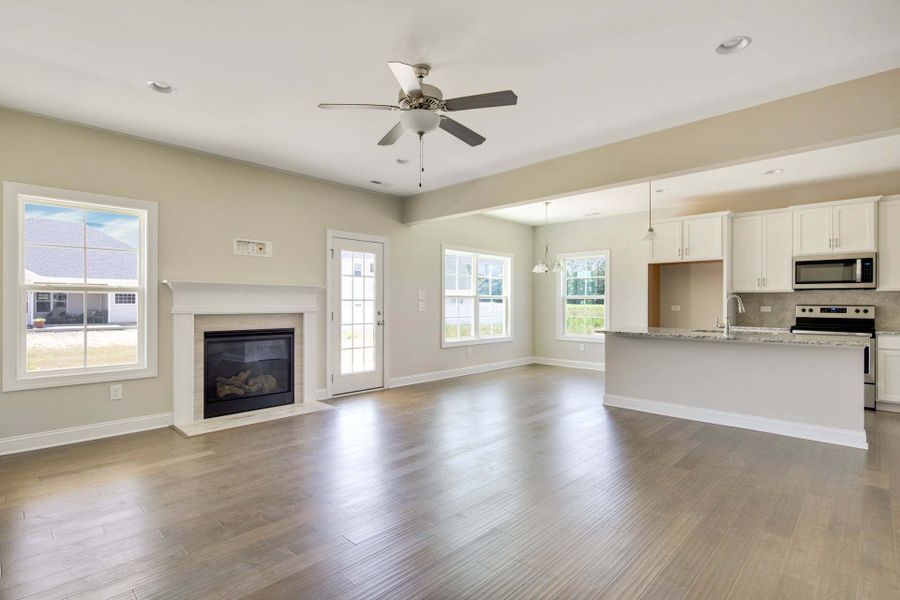 Representative unfurnished interior of a home built from the Clayton by Caviness & Cates Communities in Bartlett Manor, Youngsville (Image 120).