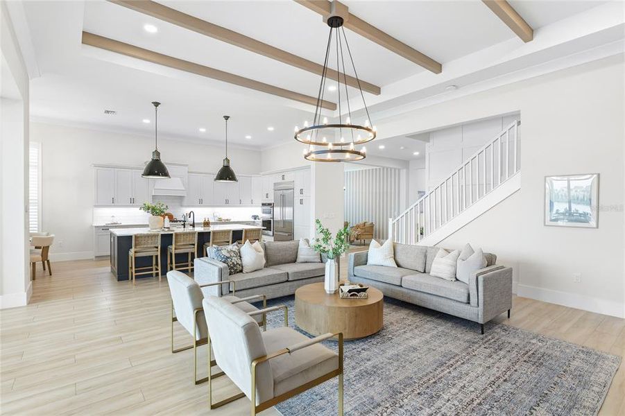 Furnished interior view inside a new home in , Sarasota (Image 15).