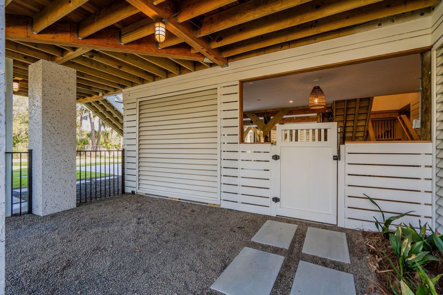 Exterior details and patio area of a home in , Folly Beach (Image 65).