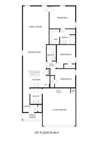 2D floor plan layout of this home in The Hills of Sherman, Sherman, TX (Image 2). 2D floor plan layout of this home in The Hills of Sherman, Sherman, TX (Image 2).