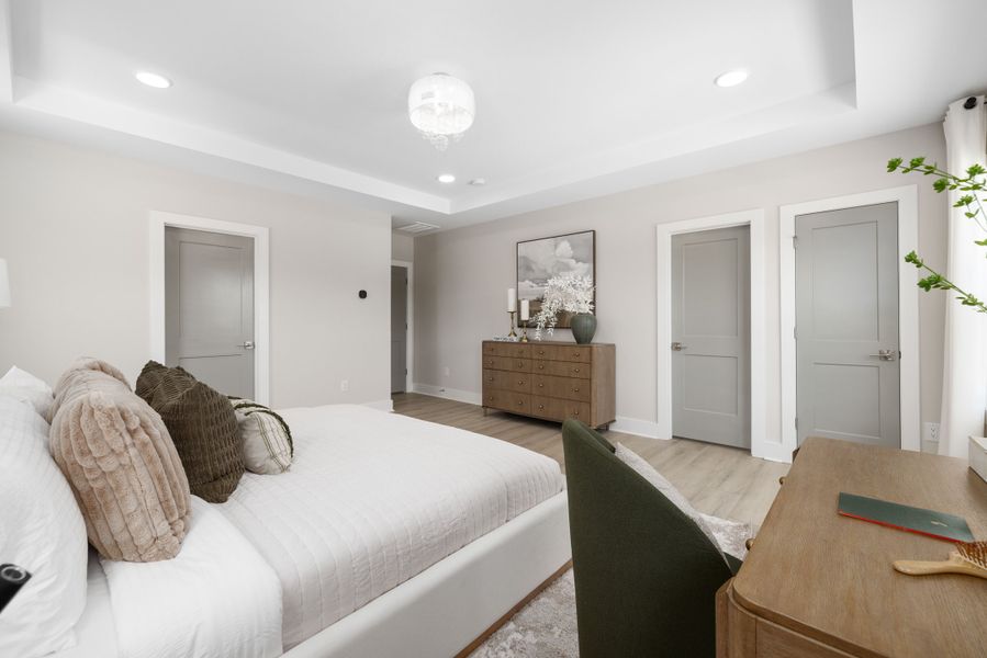 Representative furnished interior of a home built from the Timothy 2 Story by Baker Residential in Atwater Station - Village Collection, Fuquay Varina (Image 16).