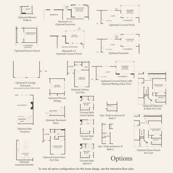 2D floor plan layout for the Valleybrook by Pulte Homes in Millstone, Hendersonville, TN (Image 26).