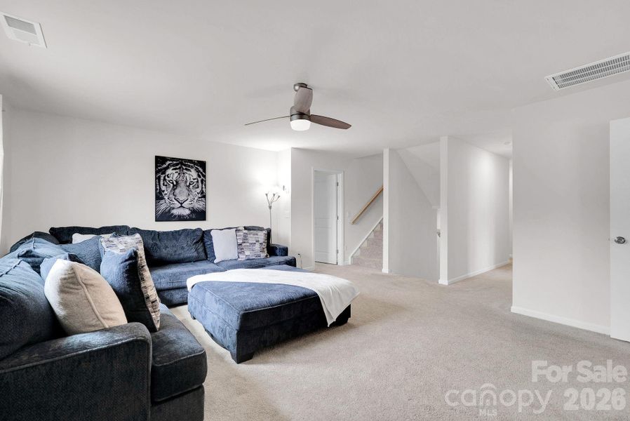 Furnished interior view inside a new home in Falls Cove at Lake Norman, Troutman (Image 17).