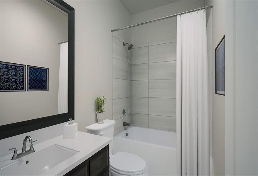 Furnished interior view inside a new home in Union Park, Little Elm (Image 9).