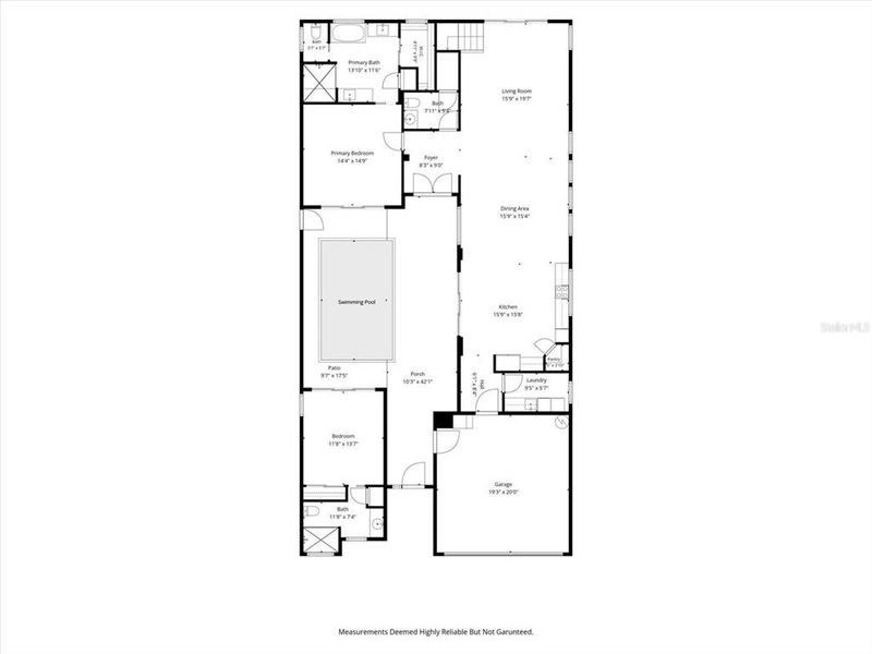 2D floor plan layout of this home in , Davenport, FL (Image 6).