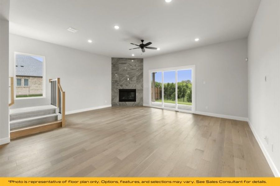 Representative unfurnished interior of a home built from the The Rio by Stonefield Homes in The Highlands, Rockwall (Image 22).