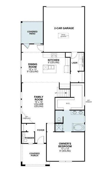 2D floor plan layout of this home in Lilybrooke at Legacy Hills, Celina, TX (Image 3). 2D floor plan layout of this home in Lilybrooke at Legacy Hills, Celina, TX (Image 3).