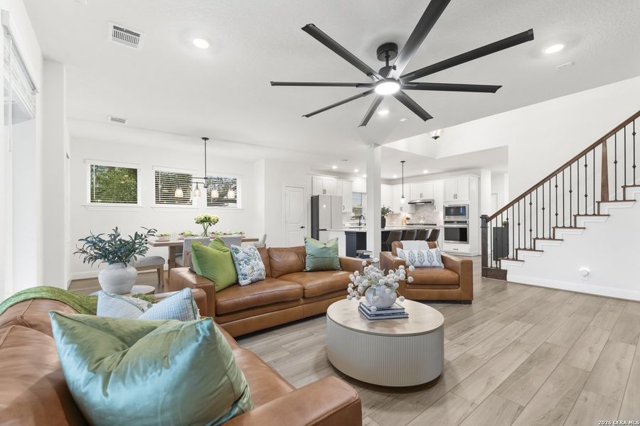 Furnished interior view inside a new home in Davis Ranch 50', San Antonio (Image 29).