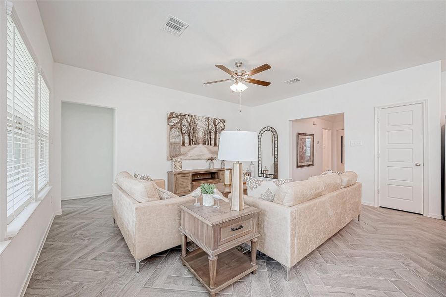 Furnished interior view inside a new home in Splendora Fields, Splendora (Image 35).