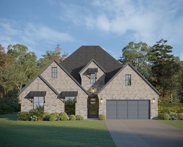Plan 1623 Elevation F w/ Stone Plan 1623 Elevation F w/ Stone