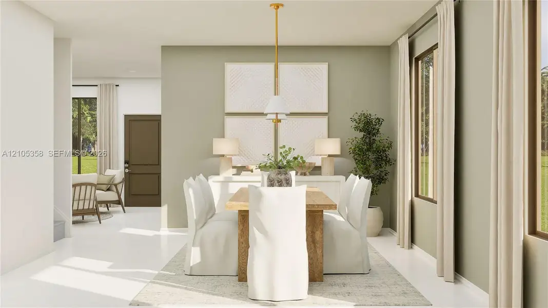 Furnished interior view inside a new home in Coral Breeze, Miami (Image 7).