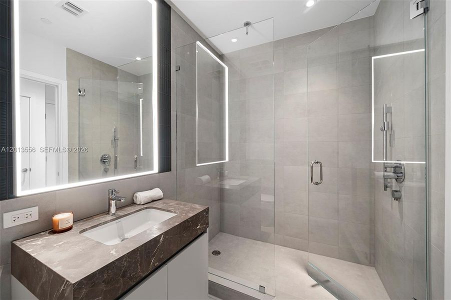 Furnished interior view inside a new home in , Miami Beach (Image 3).