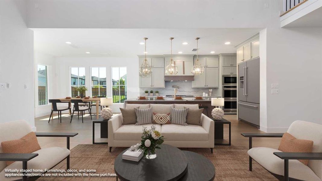 Furnished interior view inside a new home in Fields 60', Frisco (Image 12).