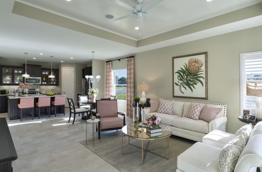 Representative furnished interior of a home built from the Fresh Spring by Neal Communities in Boca Royale Golf & Country Club at Wellen Park, Englewood (Image 14).