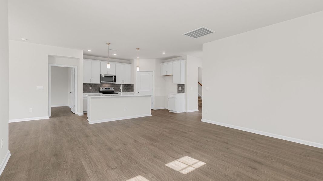 Spacious, unfurnished interior of a new home in The Villas at Kinsley, Jamestown (Image 16).