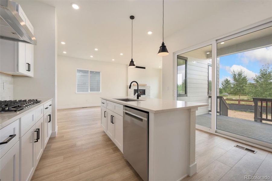 Furnished interior view inside a new home in Festival at RainDance, Windsor (Image 4).
