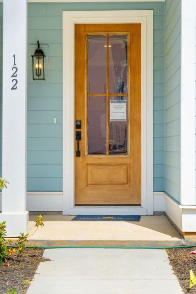 Exterior details and patio area of a home in Sweetgrass Station, Summerville (Image 33). Exterior details and patio area of a home in Sweetgrass Station, Summerville (Image 33).