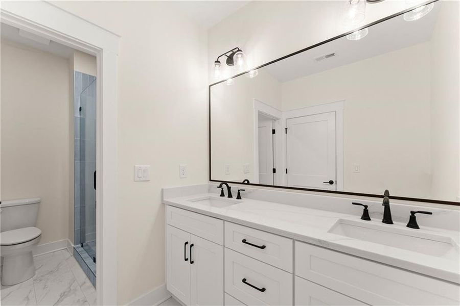 Furnished interior view inside a new home in , Hoschton (Image 19).