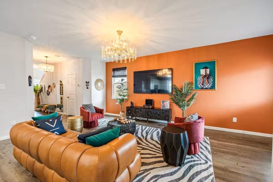 Furnished interior view inside a new home in Imperial Heights, Houston (Image 12). Furnished interior view inside a new home in Imperial Heights, Houston (Image 12).