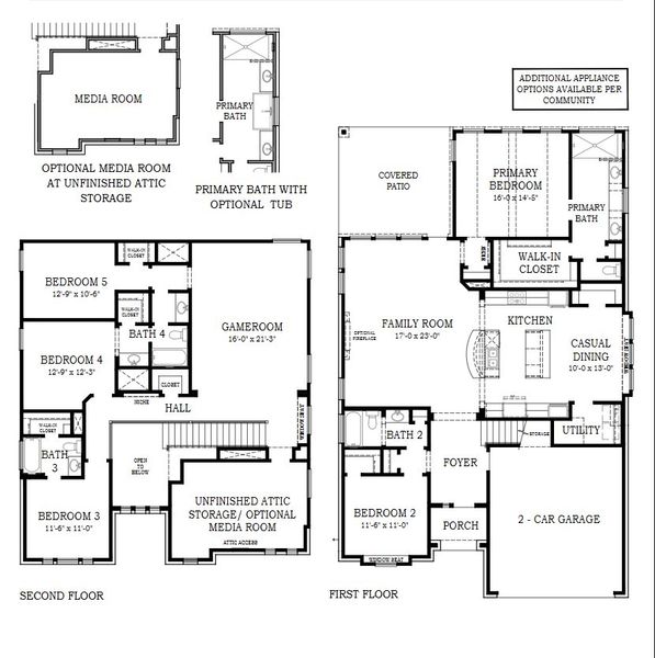 2D floor plan layout for the Arcadia – 55′ Lot by Chesmar Homes in Attwater, Waller, TX (Image 3). 2D floor plan layout for the Arcadia – 55′ Lot by Chesmar Homes in Attwater, Waller, TX (Image 3).