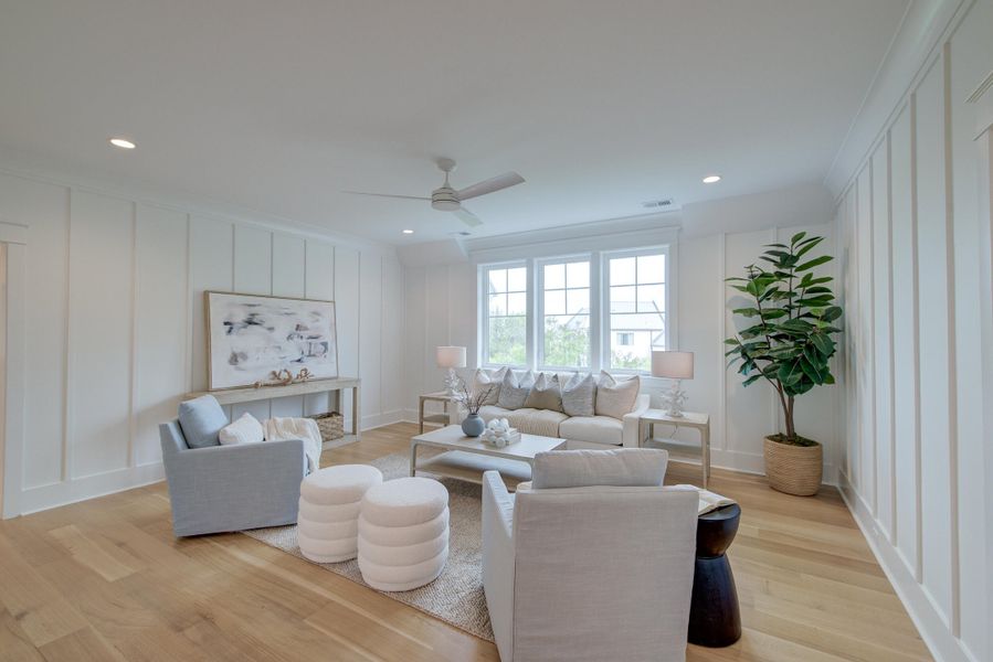 Furnished interior view inside a new home in Daniel Island Park, Charleston (Image 10).