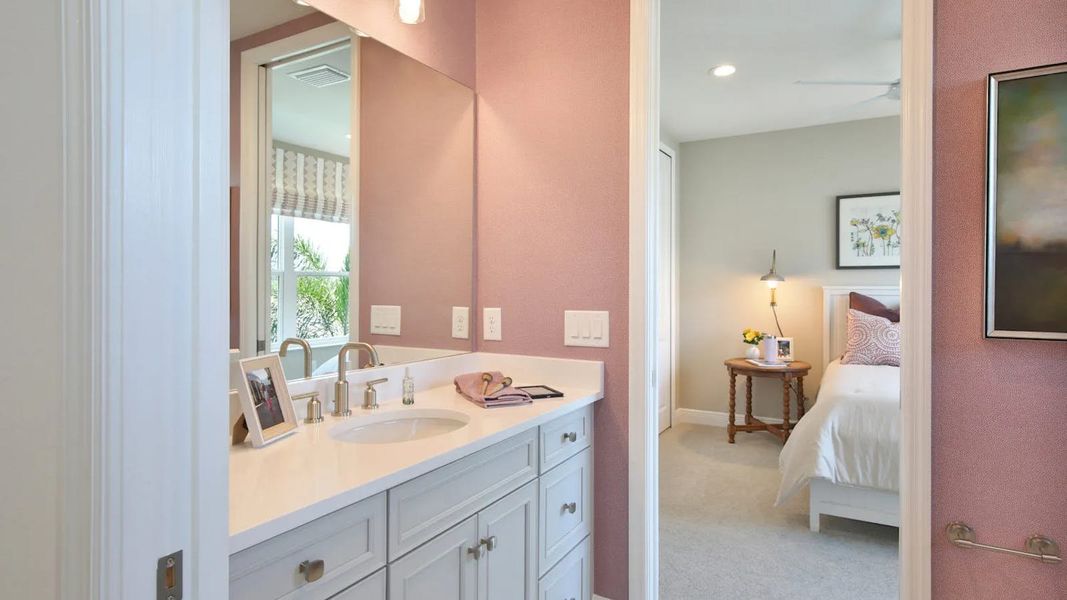 Furnished interior view inside a new home in Windward Real Estate and Homes for Sale in Sarasota, FL - Neal Communities, Lakewood Ranch (Image 22).